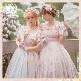 Rabbit With Love Poems Classic Lolita Style Dress by Cat Highness (CH33)